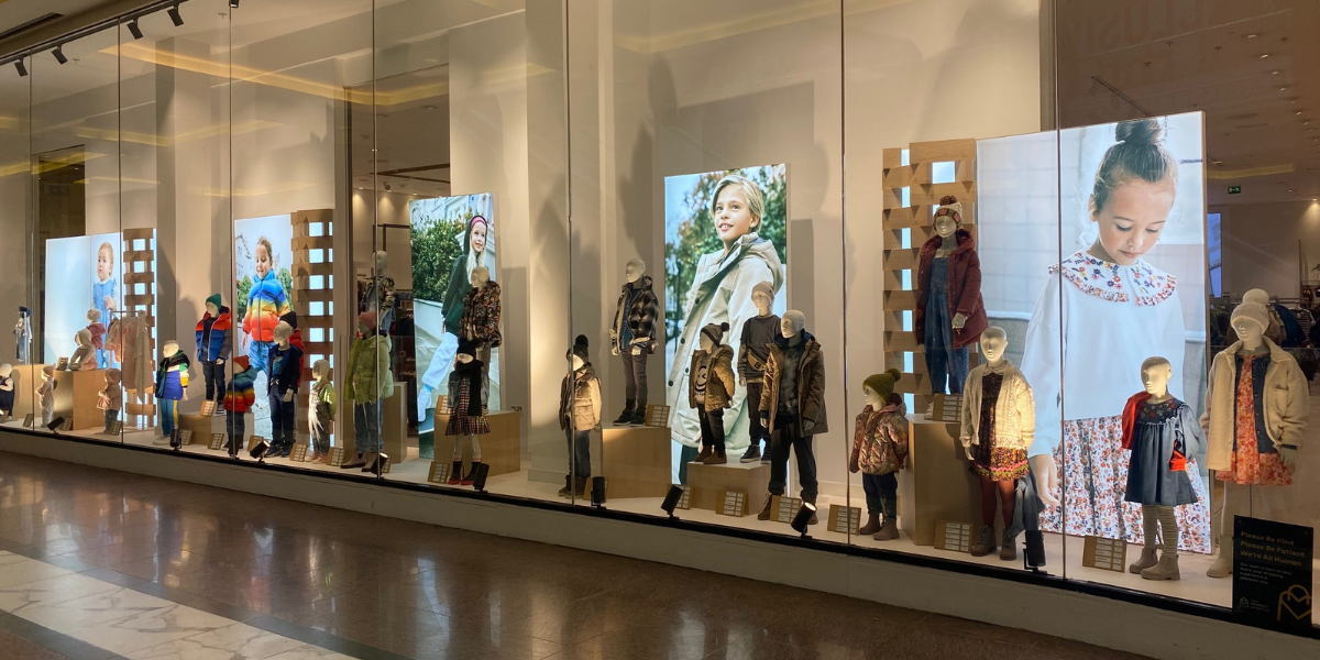 Childrens window display for Next
