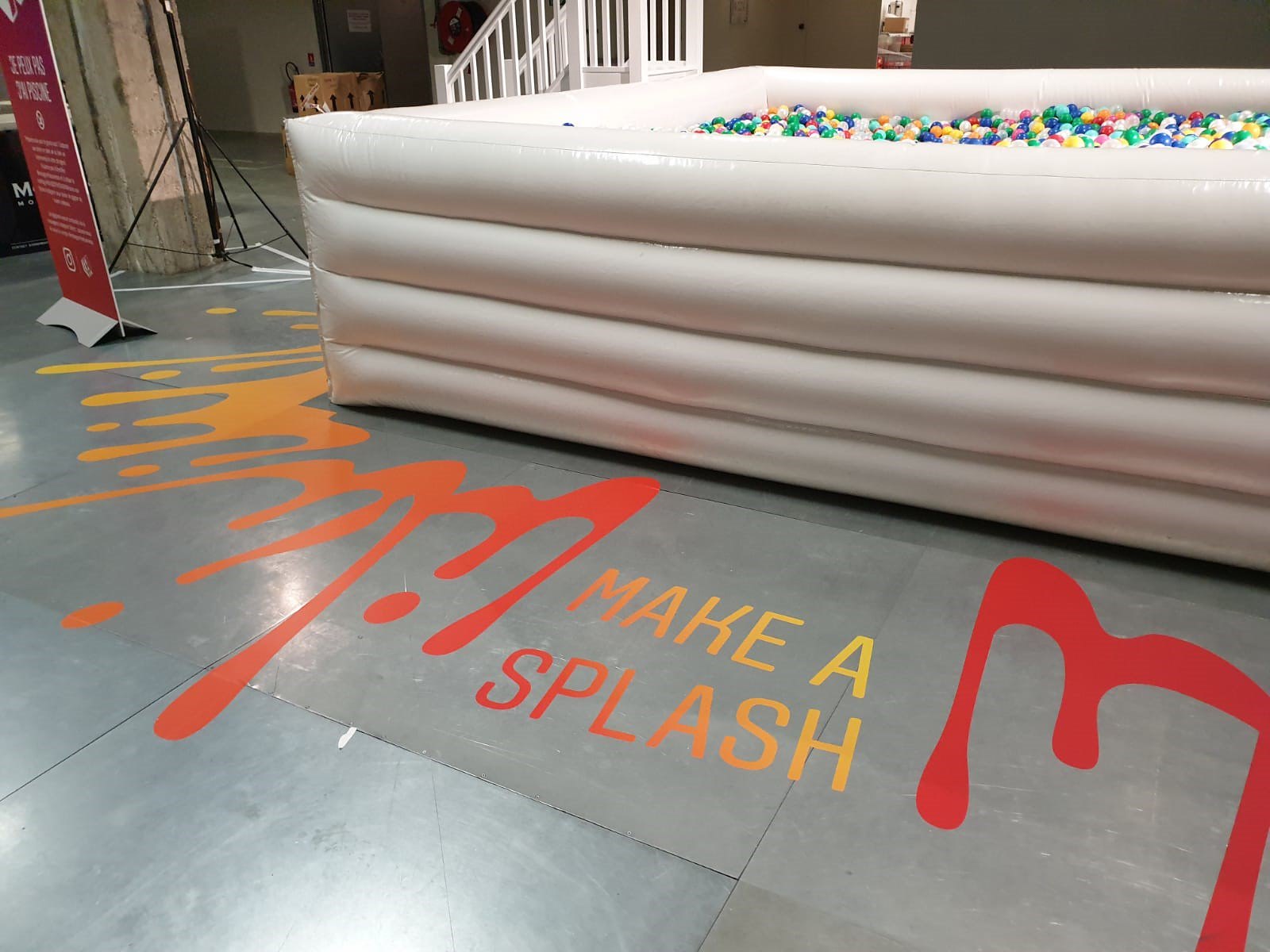 make a splash - floor graphics