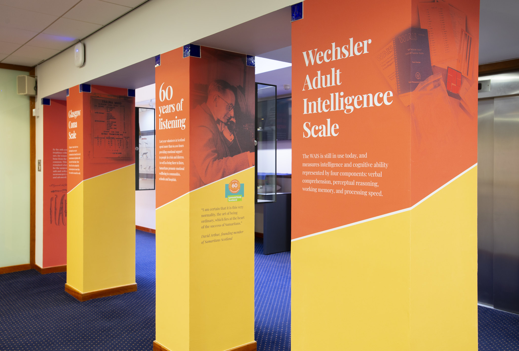 Royal College of Physicians Printed Wallpaper on pillars