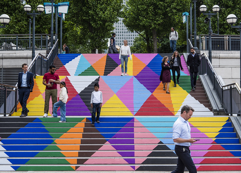 Wembley spanish steps floor graphics