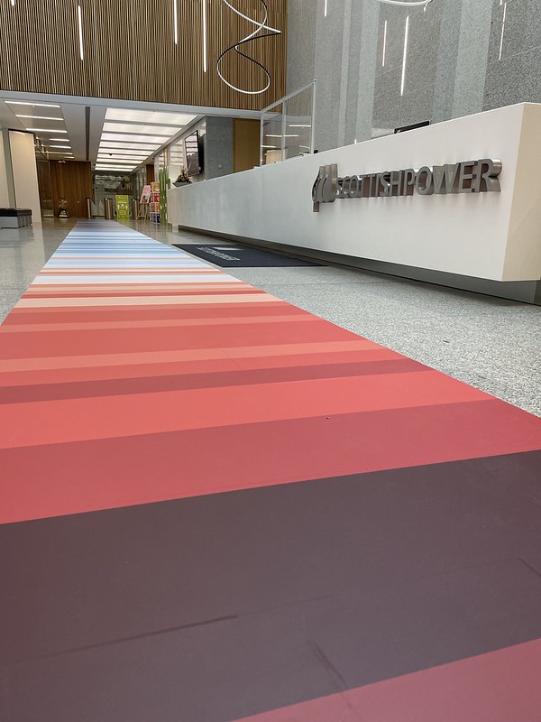 floor graphics inside scottish power building