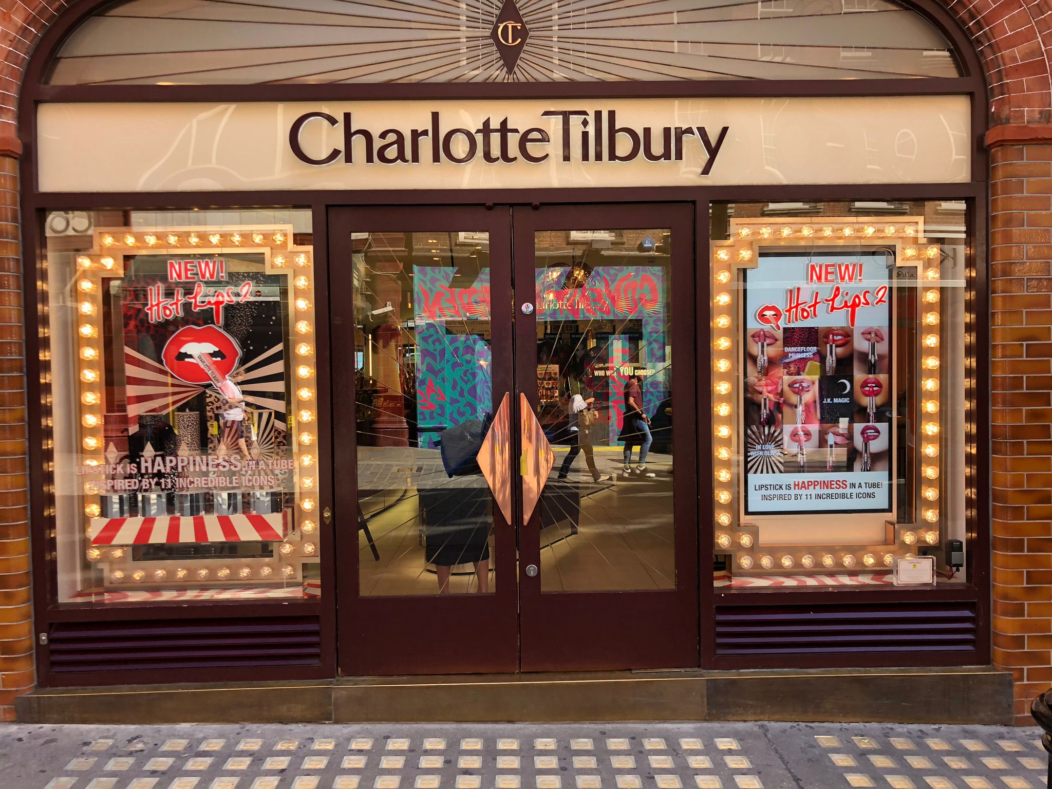 Charlotte Tilbury Window Graphics Display by Service Graphics