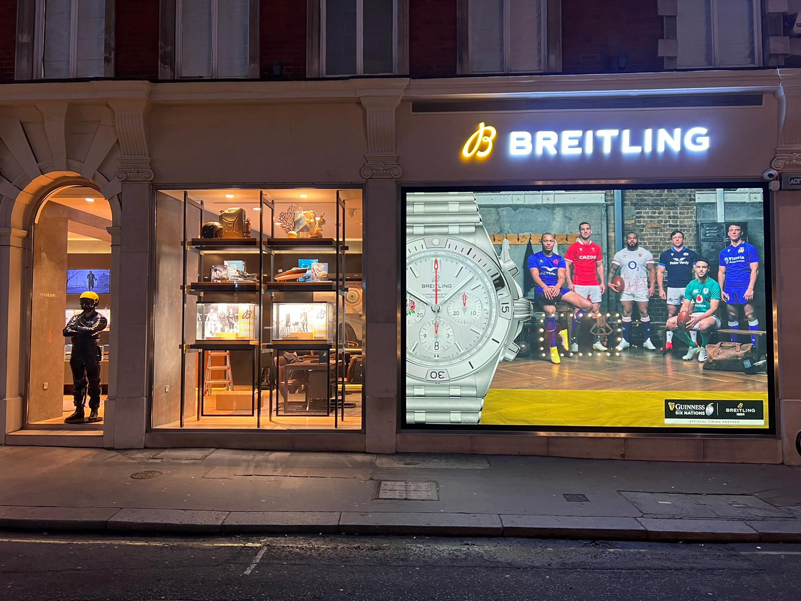 Breitling Window Graphics for rugby world cup