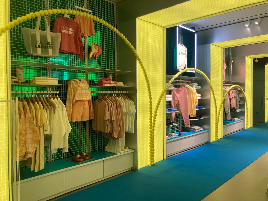 Lacoste Tennis Themed Retail Display