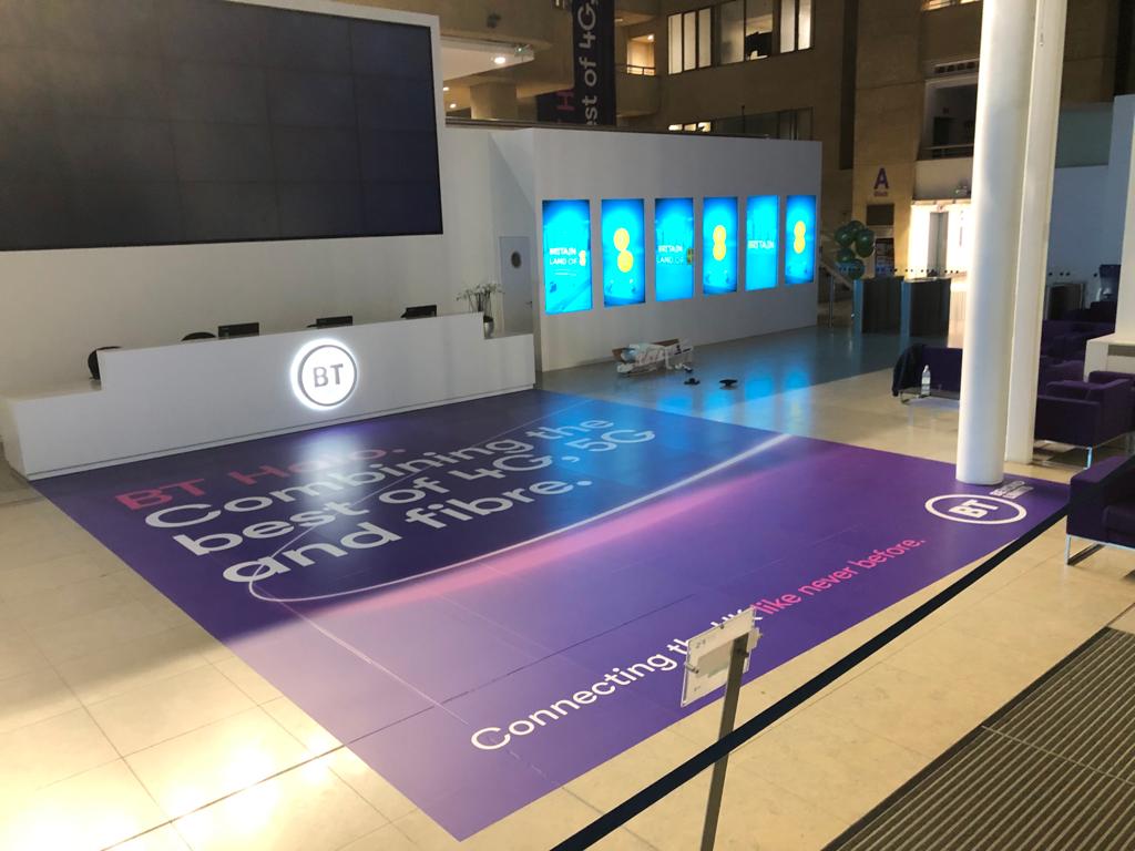 BT Head Office Floor Graphics