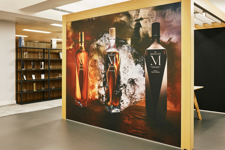 Macallan whisky wall mural