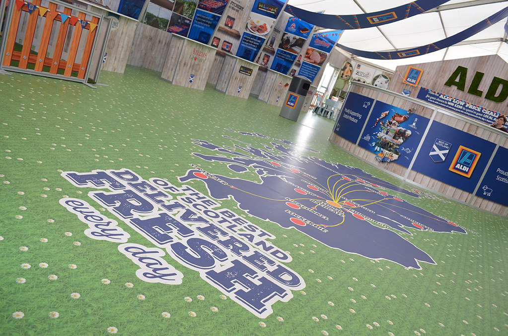 Aldi retail floor graphics