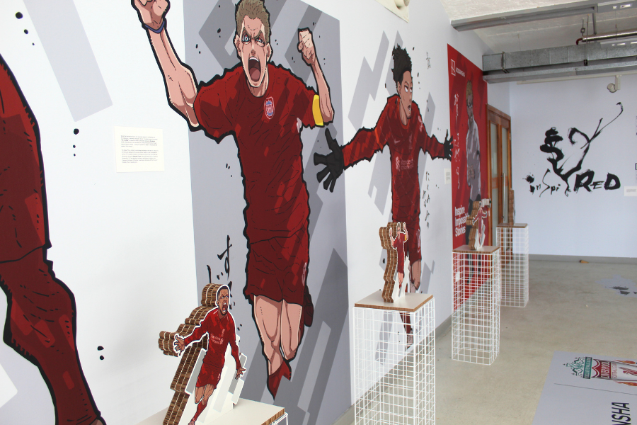 Liverpool Football Club Manga Style Wall Graphics