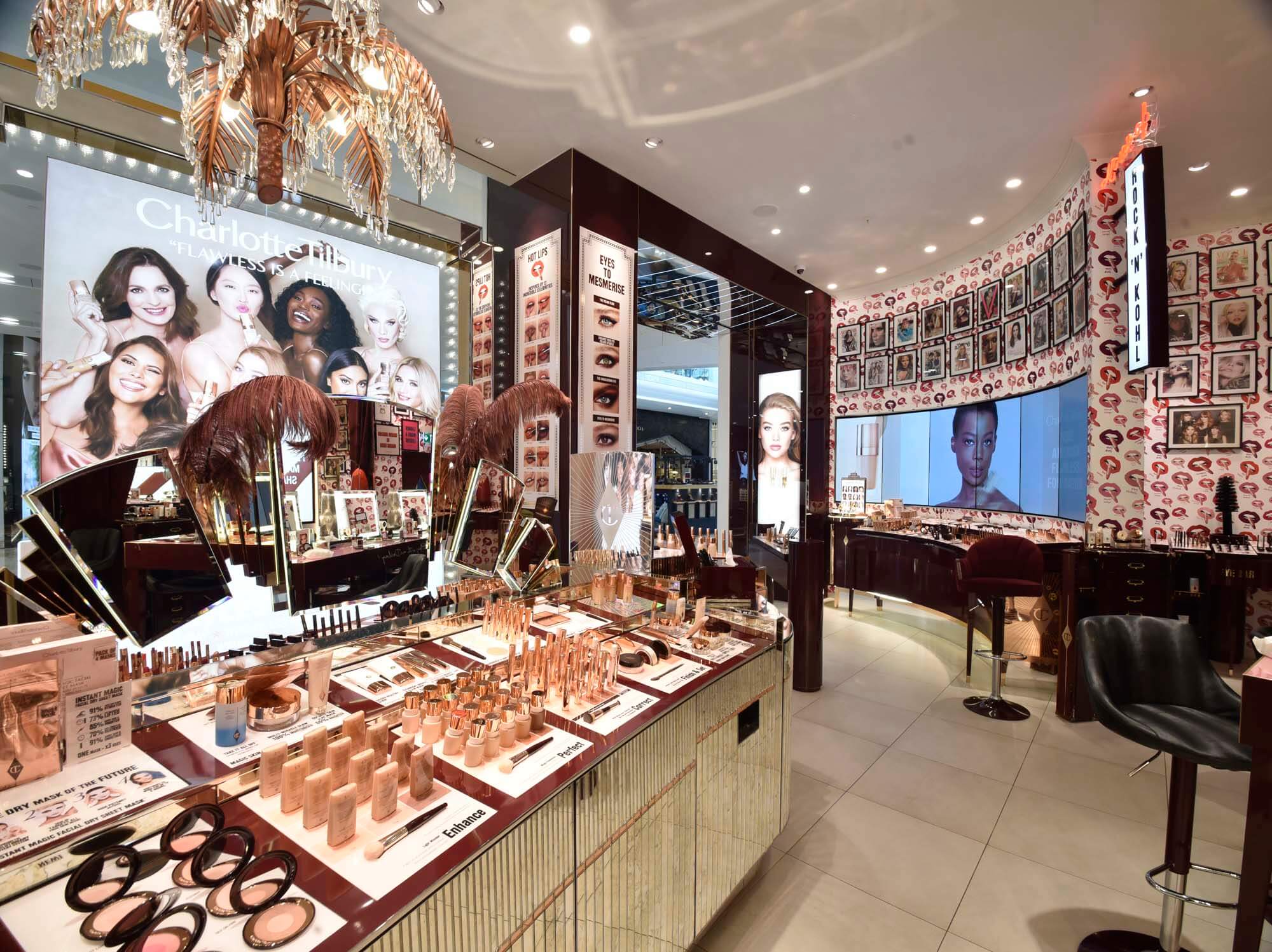 Charlotte Tilbury Luxury Retail Display