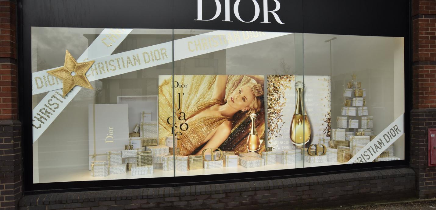 Dior window retail display