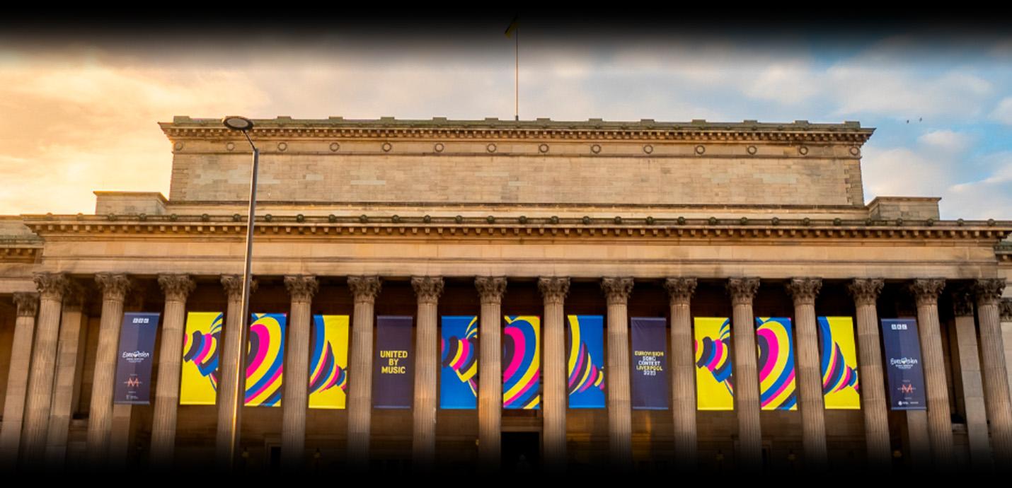 Eurovision Branded Building by Service Graphics