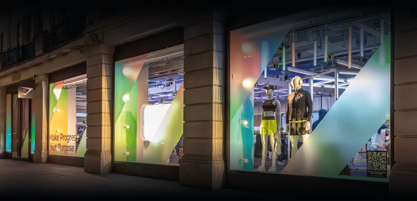 Gymshark retail window display