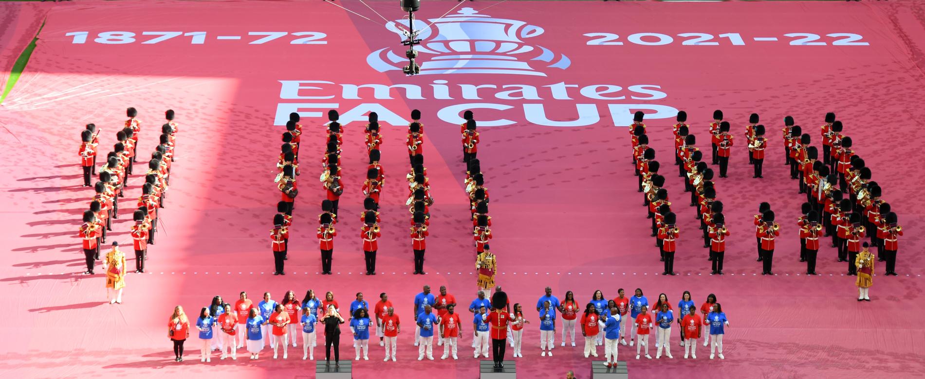 Banners made using eco fabric, a material created from over 47,600 recycled plastic bottles. Post event, the cover was said to be recycled in to clothing for Wembley’s local football community