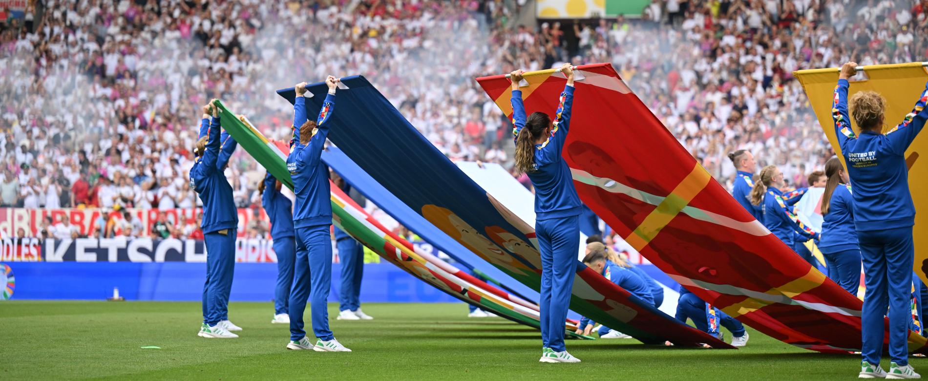 UEFA Euro 2024 pitch banners elevate crowd roar