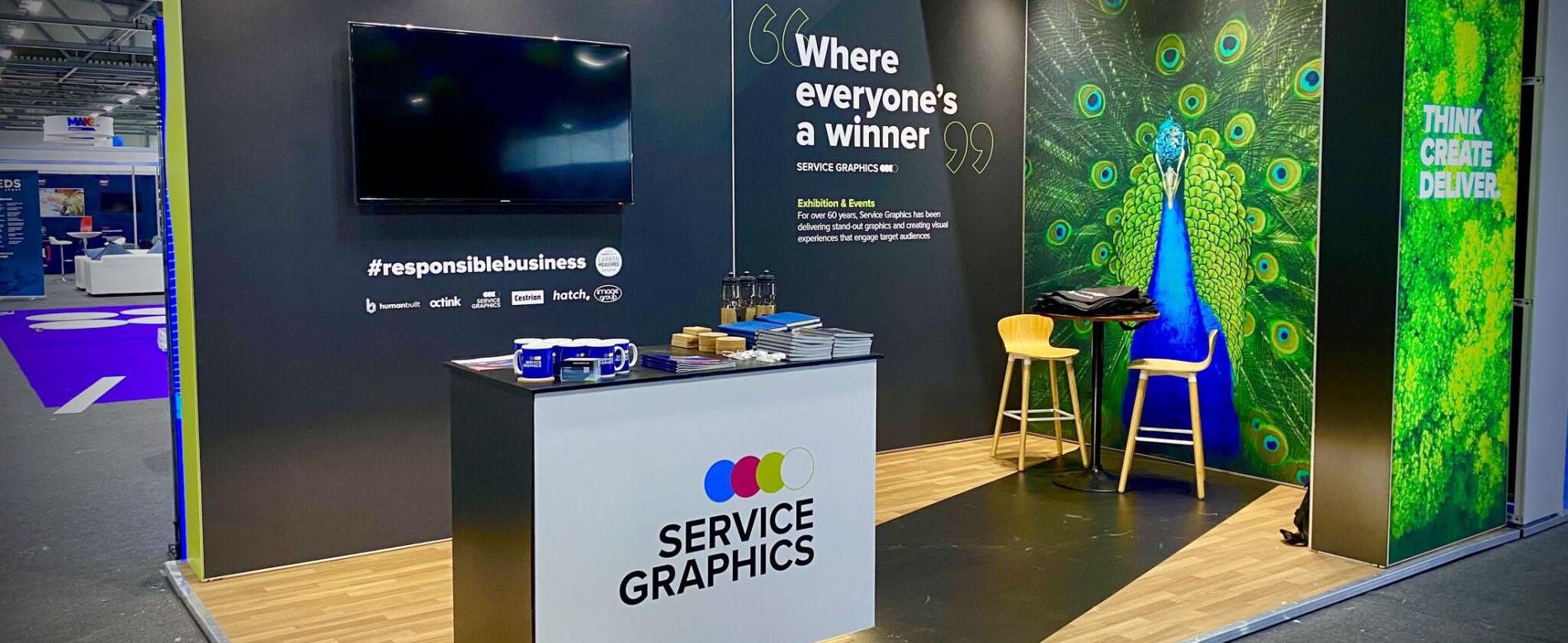 Service Graphics sustainable exhibiting