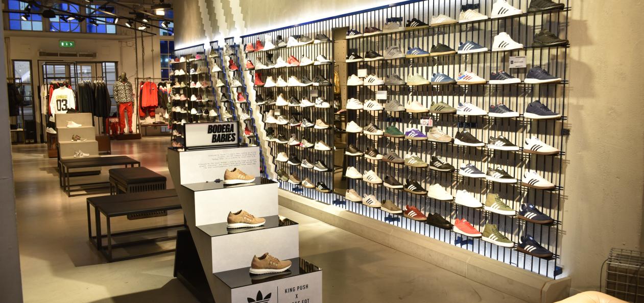 Adidas Retail Shop Product Displays