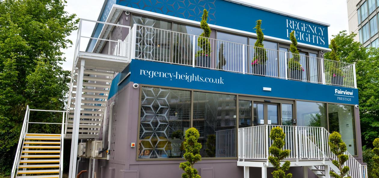 Regency Heights Marketing Suite signage