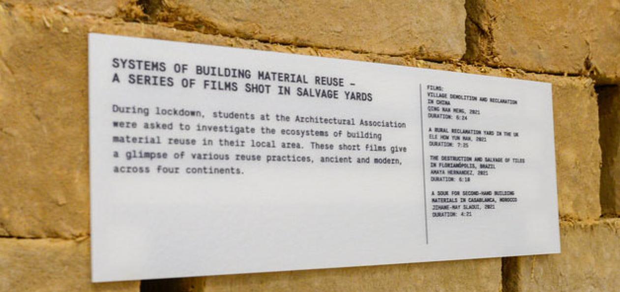 waste age museum sustainable wall sign