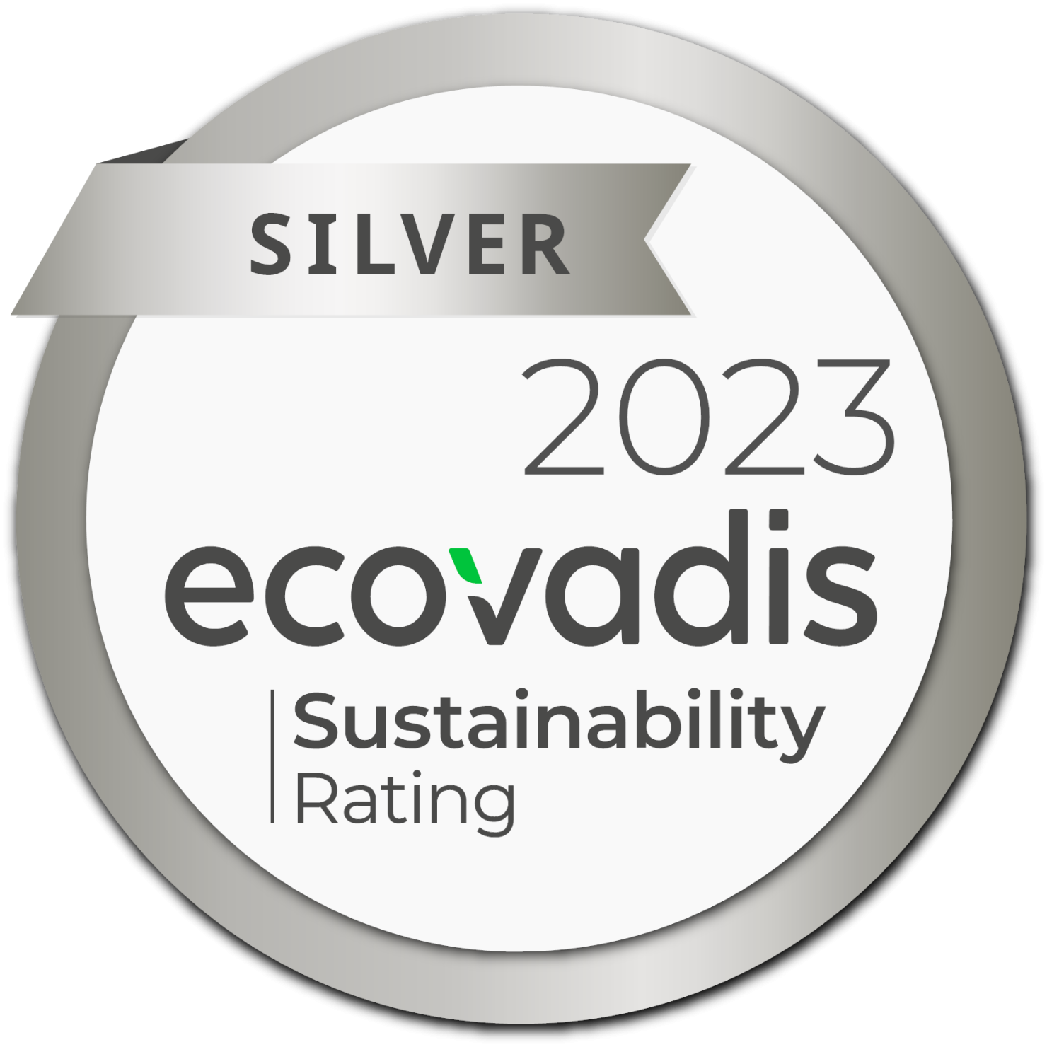 Ecovadis Silver Sustainability Rating 