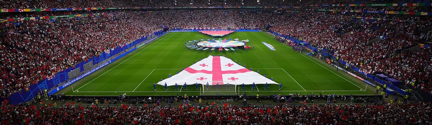 Pitch Banners as the fans roar