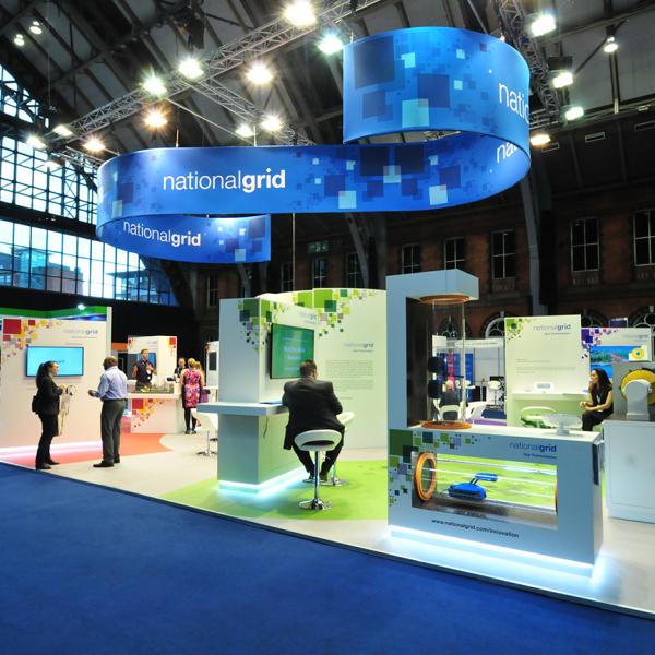Exhibition stand for national grid