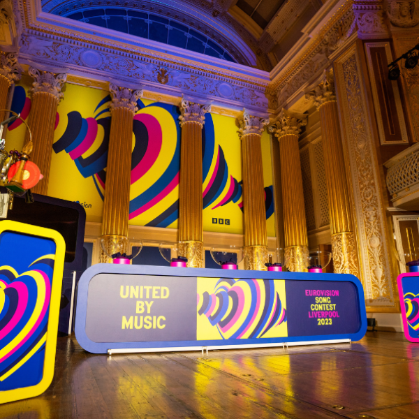 Eurovision United by Music Graphic Display in Liverpool