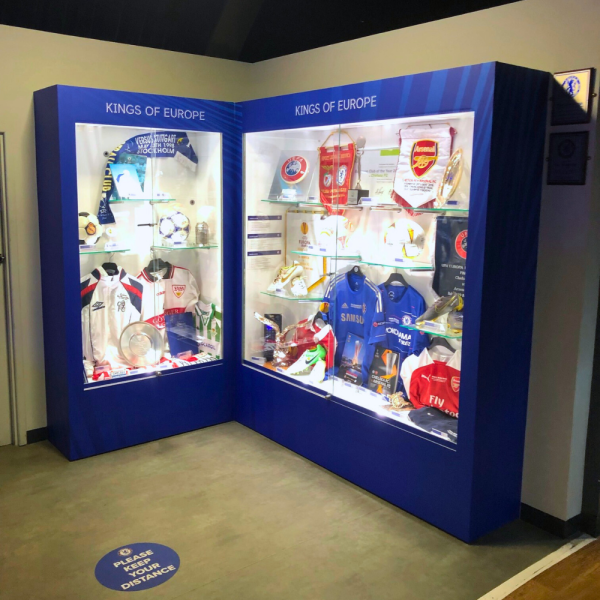 Chelsea Football Club Museum Display cabinet