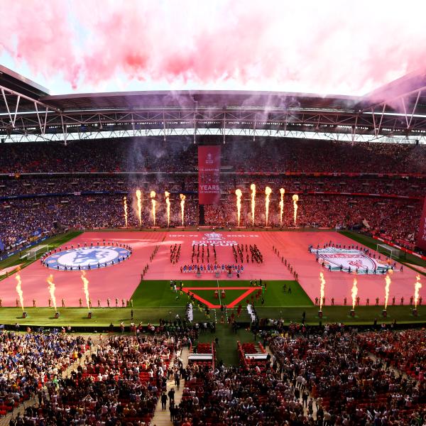 Emirates FA Cup Pitch Banner in Wembley