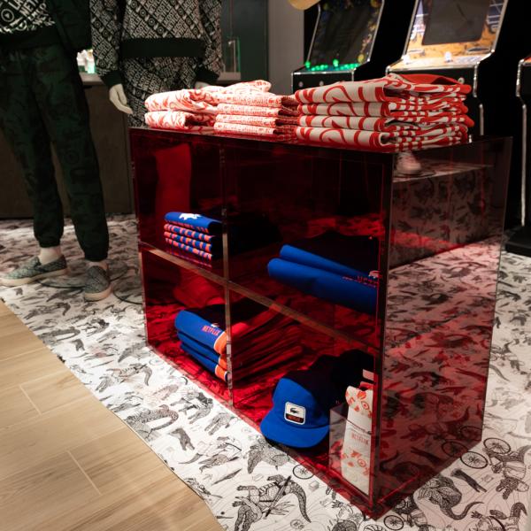 Lacoste acrylic product display