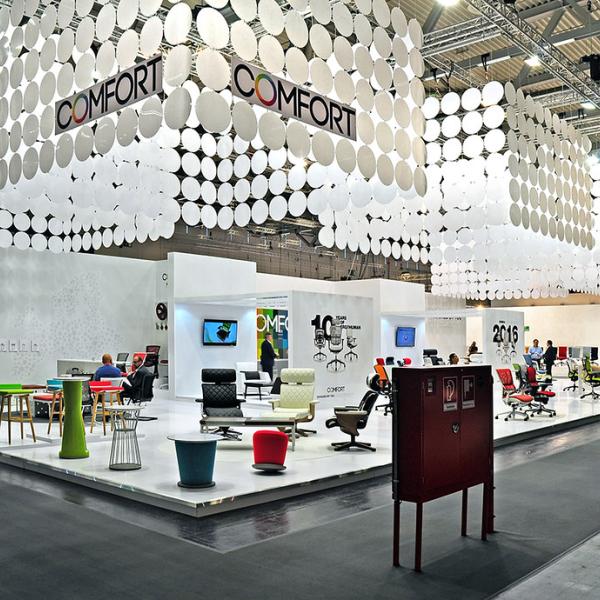 Comfort exhibition stand graphics