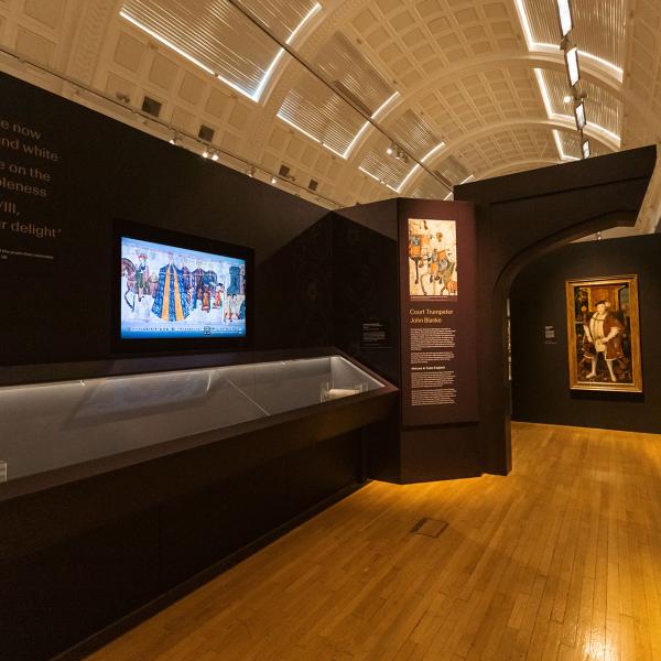 The Tudors Museum Exhibition Graphics and digital screens