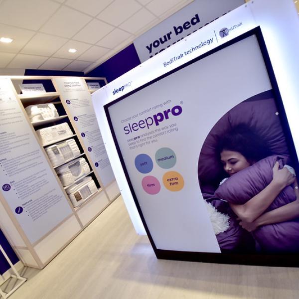 Bensons For Beds In store retail graphics