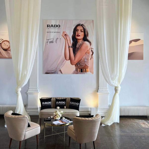 Rado Wall Graphics by table