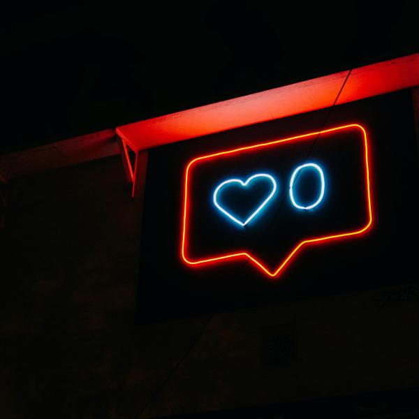 Instagram liked icon light