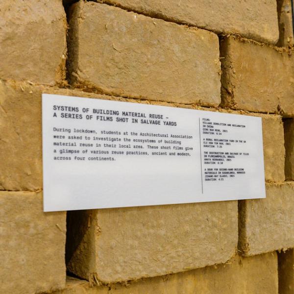 waste age museum sustainable wall sign