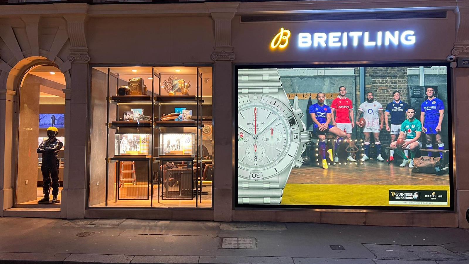 Breitling Window Graphics for rugby world cup